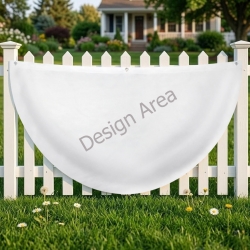 Semi Circle Flag 47x23.6inch