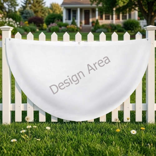 Semi Circle Flag 47x23.6inch