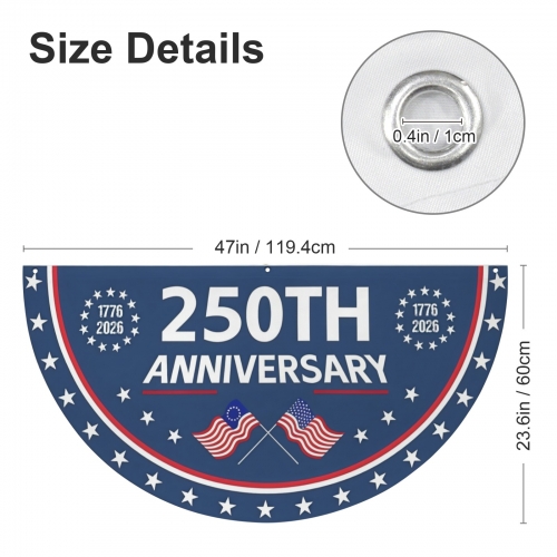 Semi Circle Flag 47x23.6inch
