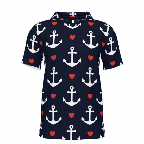 Men's Turndown V-Neck T-Shirt