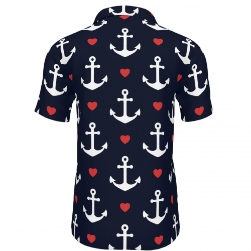 Men's Turndown V-Neck T-Shirt