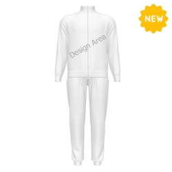 Men's Stand Collar Zip-Up Sweatshirt Set
