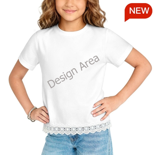 Children's Lace-Hem T-Shirt