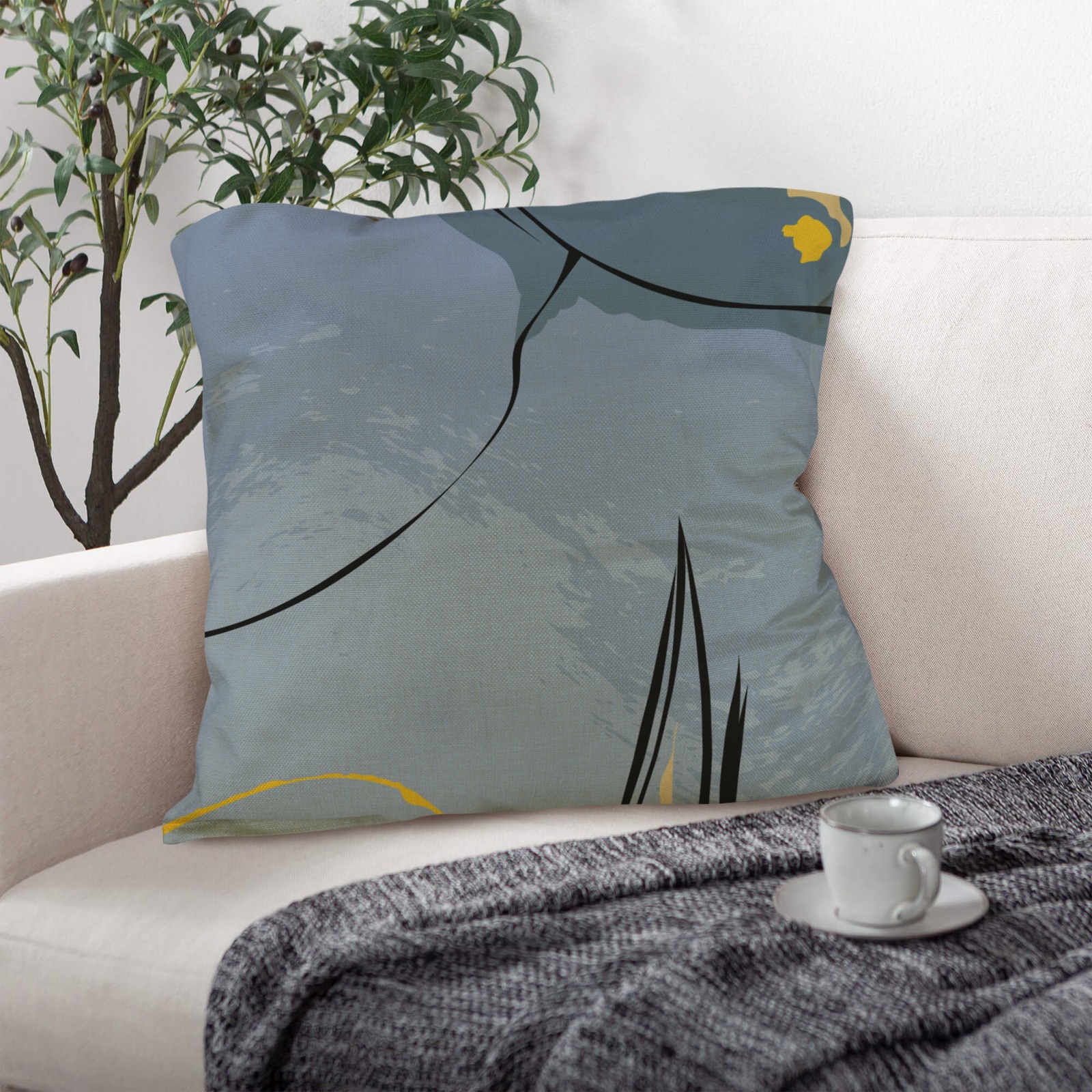 Linen Pillow 18x18inch (with Pillow Core)(Set of 4)