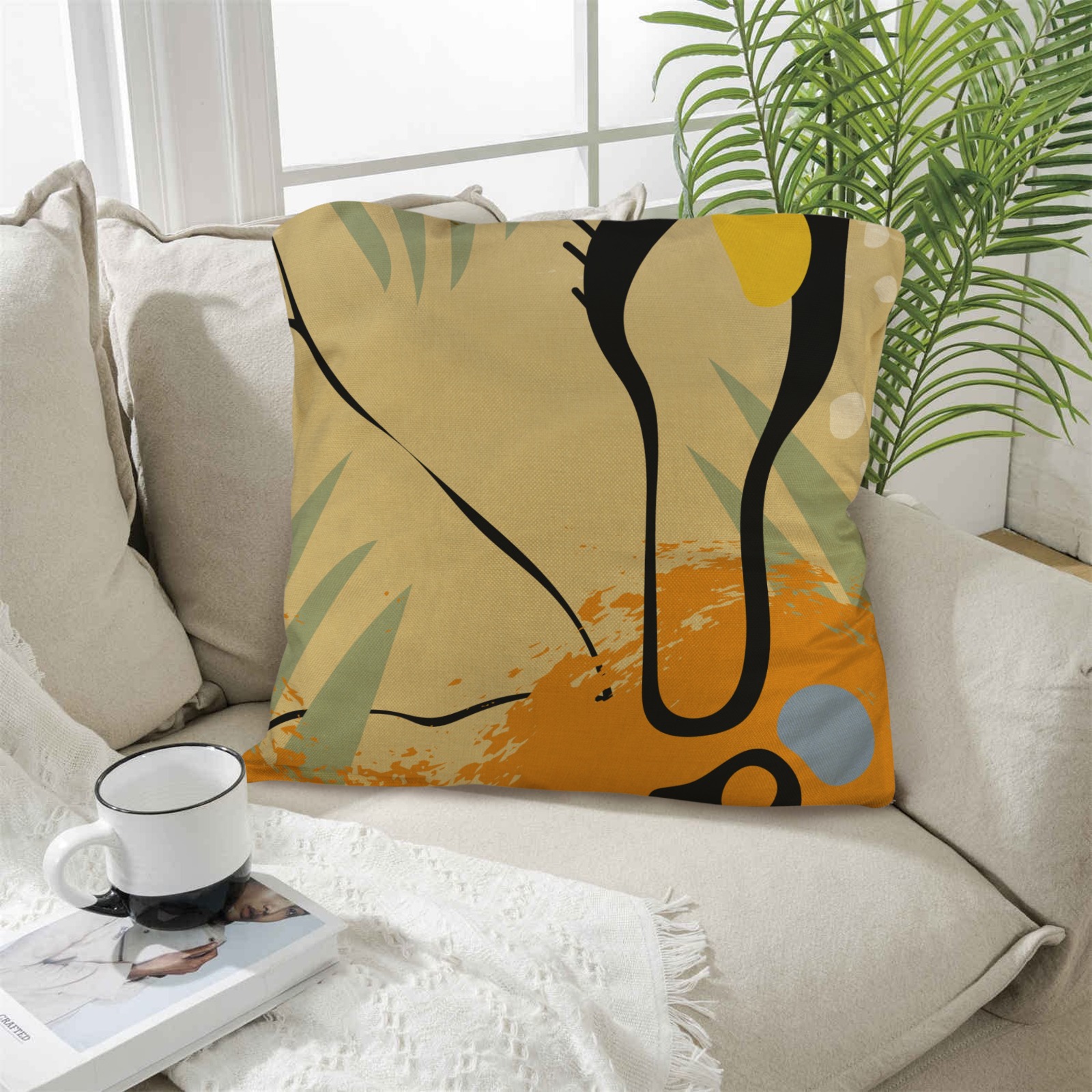 Linen Pillow 18x18inch (with Pillow Core)(Set of 4)