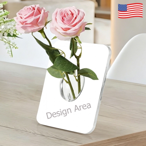 Acrylic Photo Frame Vase