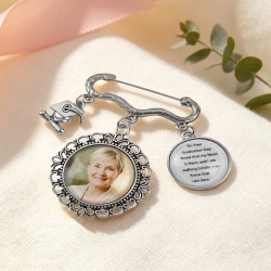 Personalized Graduation Photo Tassel Pin (2 Photos)