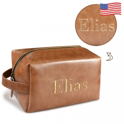 Custom Embroidered PU Toiletry Bag