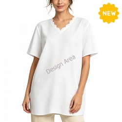 Women’s Lace Trim V-Neck T-Shirt