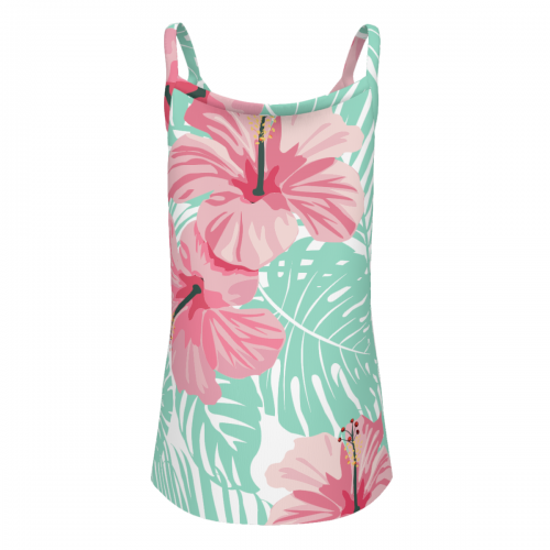 Women's Gathered Tank Top with Straps
