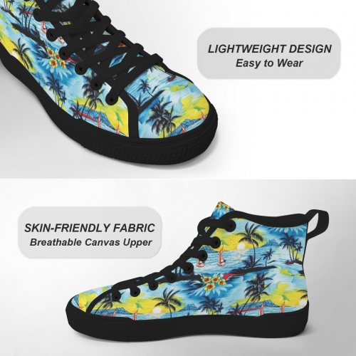 Vancouver High Top Men's Canvas Shoes-New