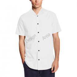 Men's Short Sleeve Shirt with Lapel Collar (Model T54)