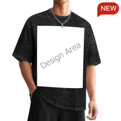 Vintage Washed Cotton T-Shirt (Front Print)