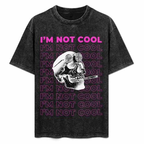 Vintage Washed Cotton T-Shirt (Front Print)