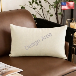 Linen Pillow Case 20x12inch (One Side)