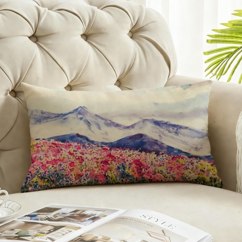 Linen Pillow Case 20x12inch (One Side)