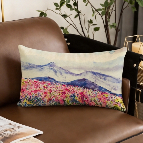 Linen Pillow Case 20x12inch (One Side)