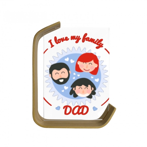 L-Shaped Maple Holder Acrylic Photo Frame 4"x6"