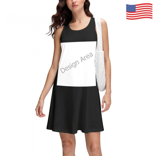Racerback Tank Dress (Front Print)