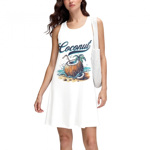 Racerback Tank Dress (Front Print)