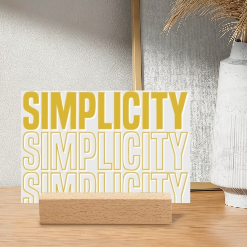 Acrylic Photo Print 6"x4" with 10cm Stand