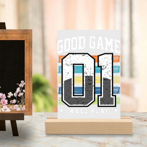 Acrylic Photo Print 4"x6" with 15cm Stand