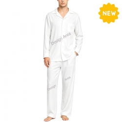 Notched Lapel Pajama Set with Pockets