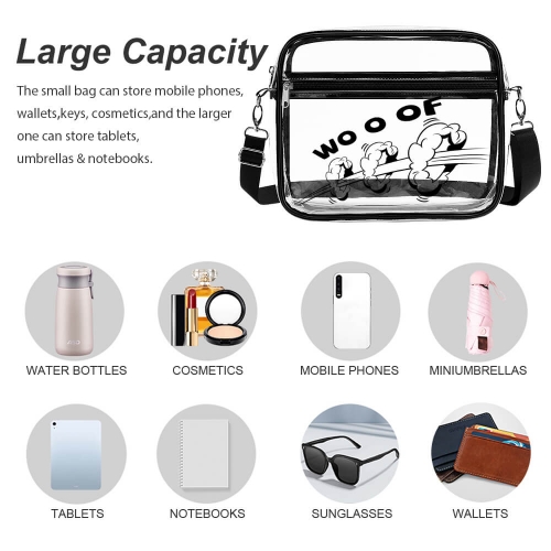 Large Clear Satchel Bag
