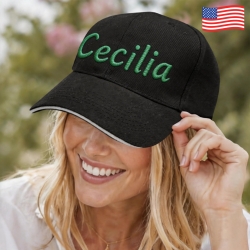 Custom Embroidered Sandwich Peak Cap