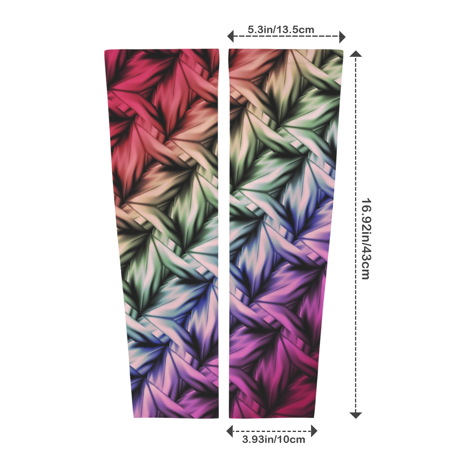 Arm Sleeves 43cm (2-Pack, Same Design)