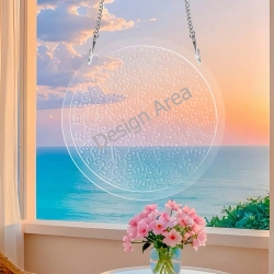 Round Acrylic Jigsaw Puzzle Ornament 20.8cm