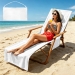 Beach Chair Towel Cover with Side Pockets