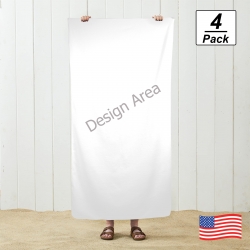 Beach Towel 29"x58" (4-Pack)