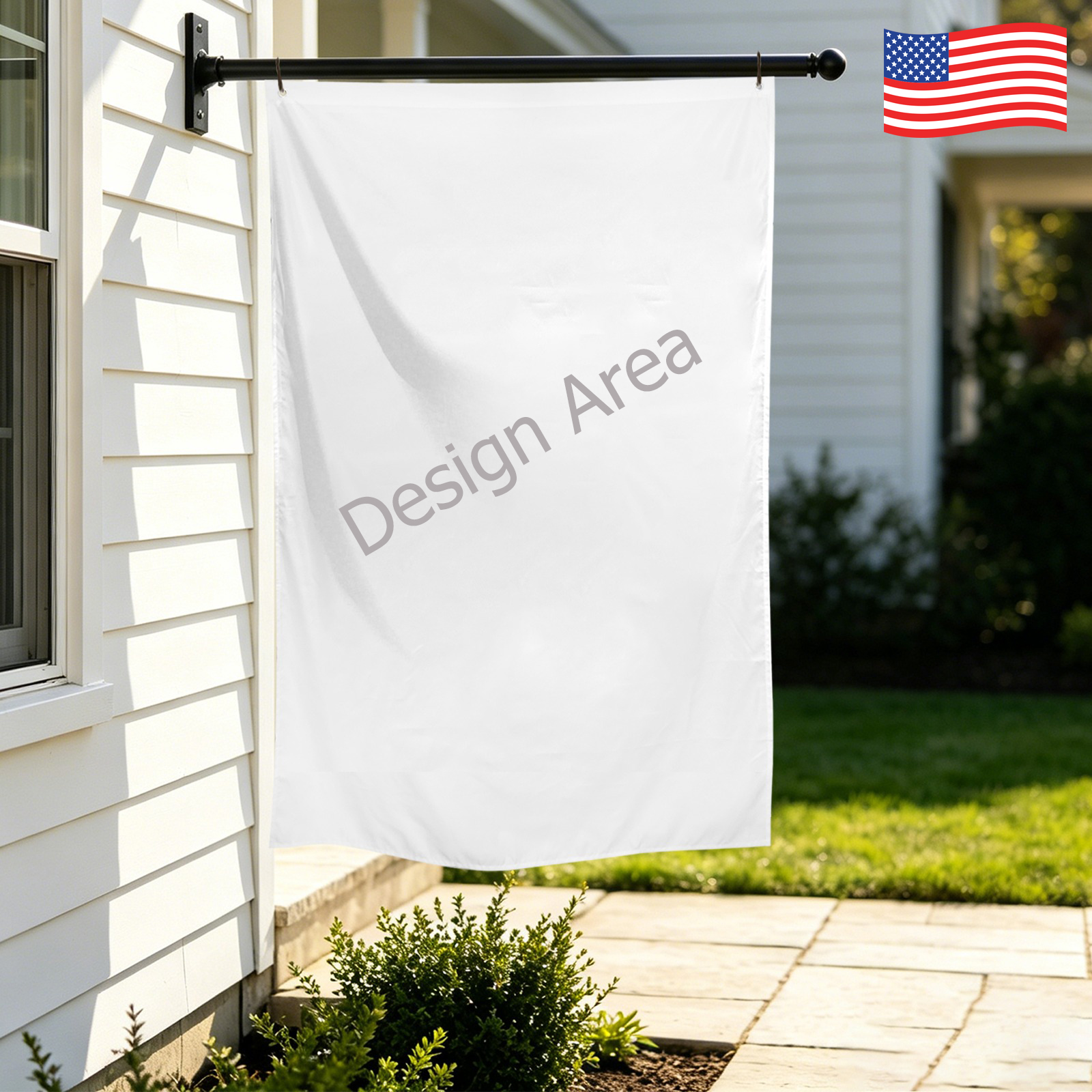 Peach Skin House Flag 24x36inch (One Side)
