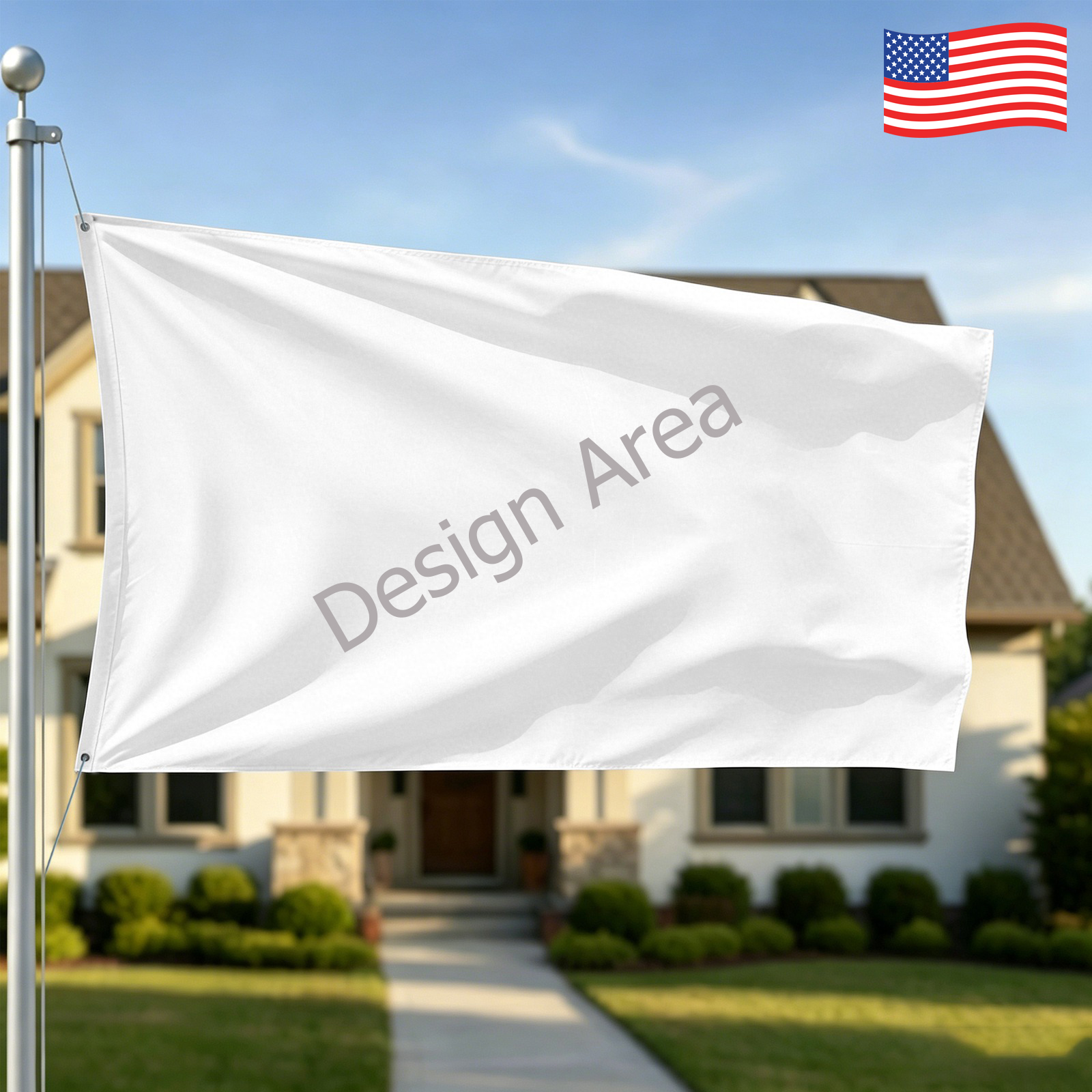 Peach Skin House Flag 28x40inch (One Side)