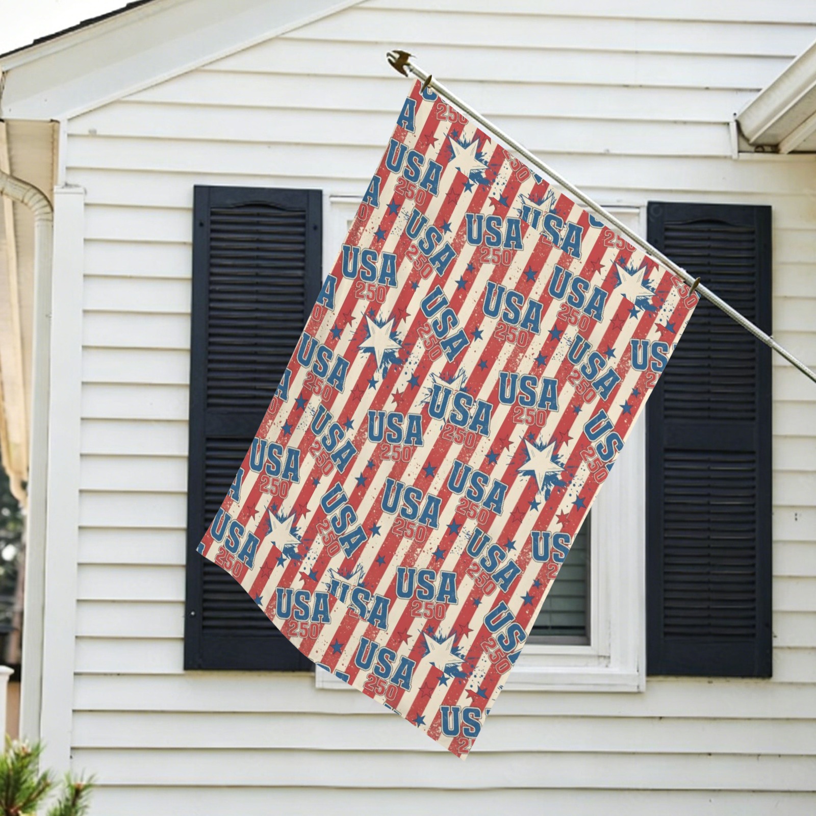 Peach Skin House Flag 28x40inch (One Side)