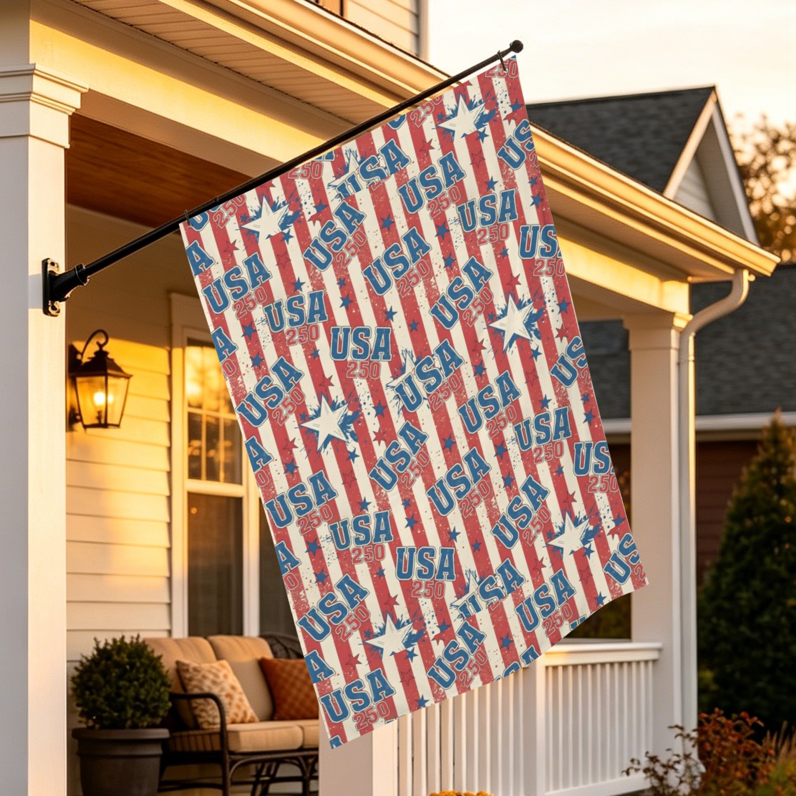 Peach Skin House Flag 28x40inch (One Side)