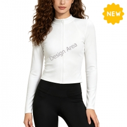 Women's Slim Fit Full-Zip Athletic Jacket