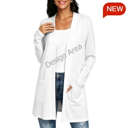 Women's Long Sleeve Cardigan with Pockets