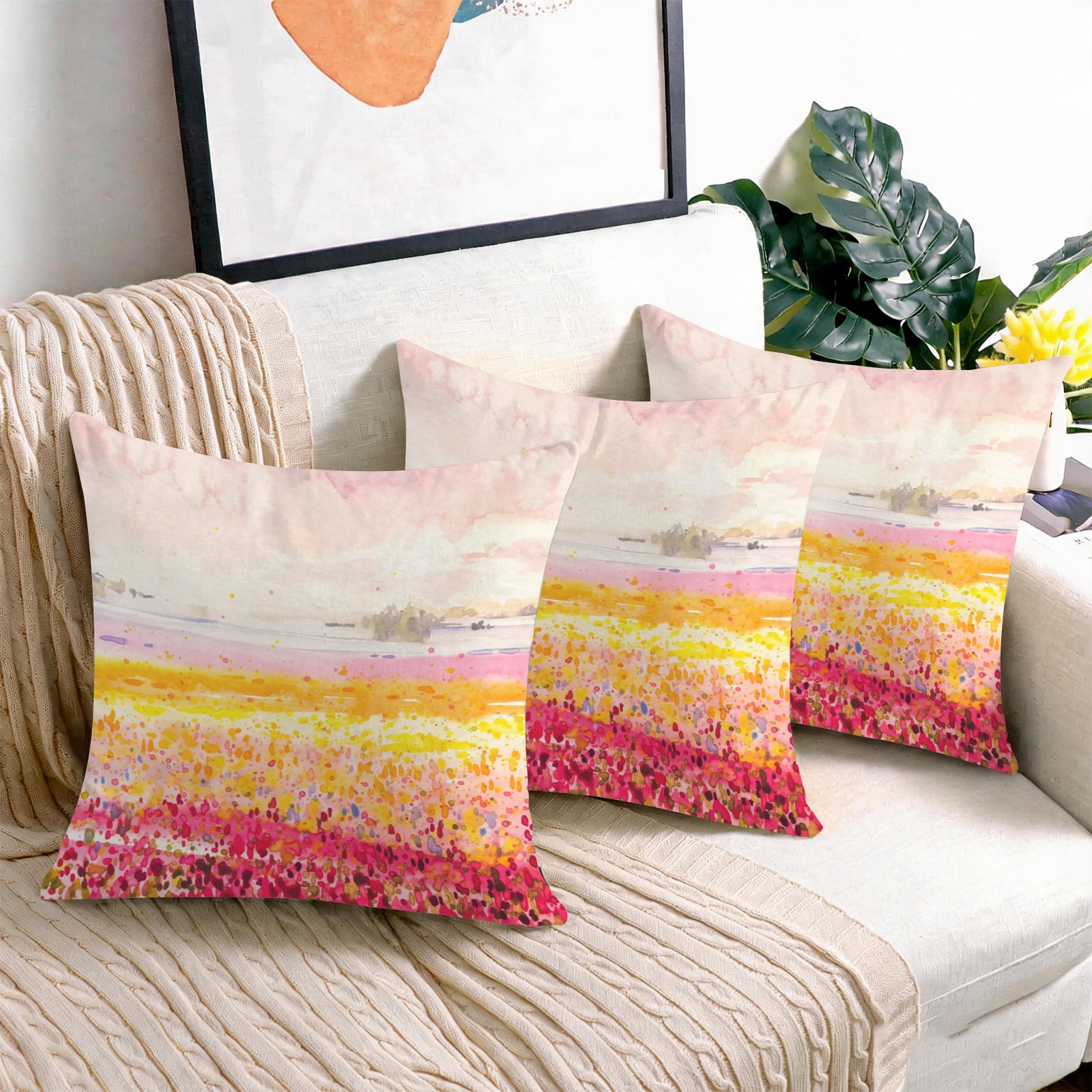 Velvet Pillow Case 18x18inch (3-Pack)