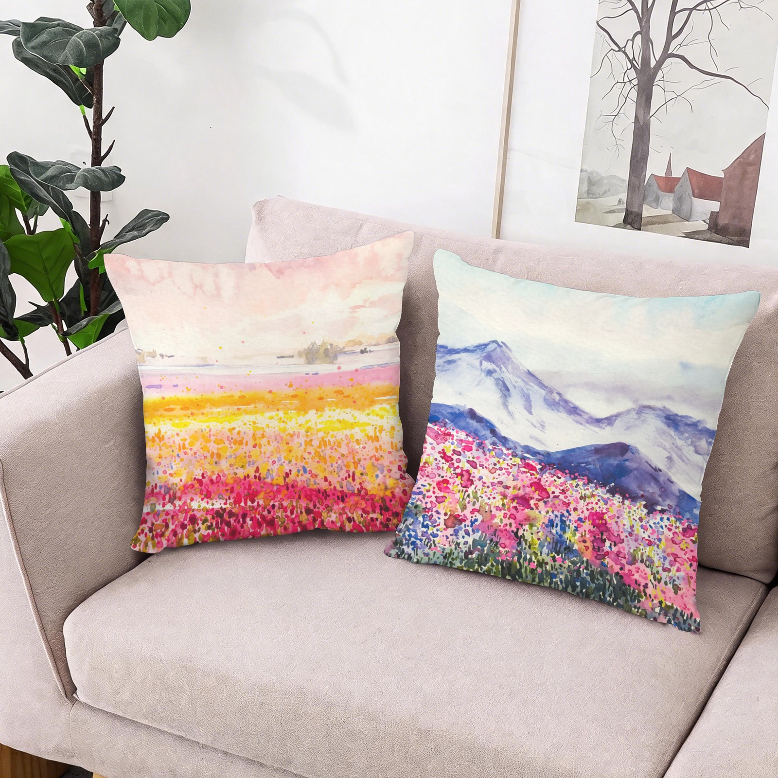 Velvet Pillow Case 18x18inch (Set of 2)