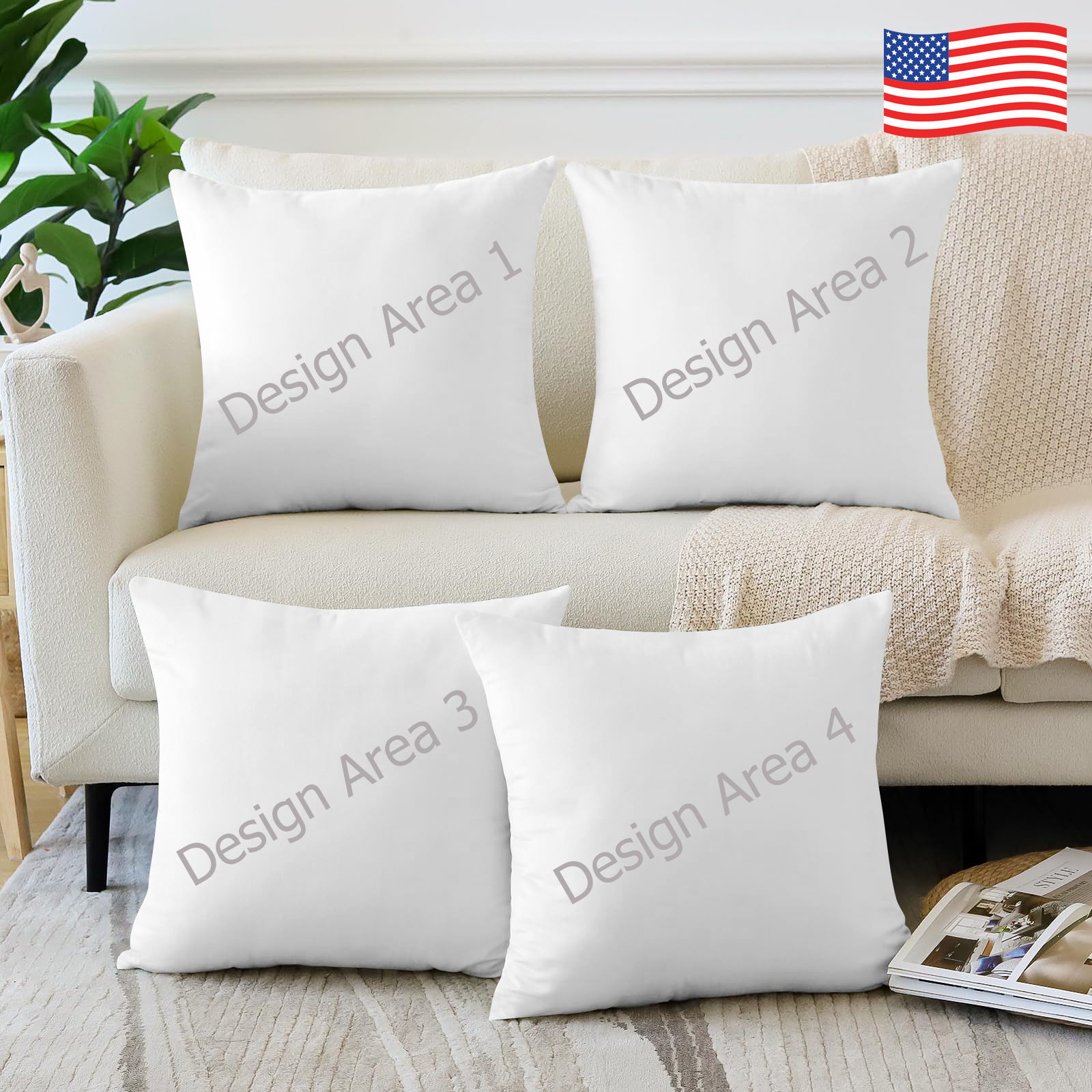 Velvet Pillow Case 18x18inch (Set of 4)