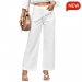 Women's Straight Wide-Leg Pants with Pockets