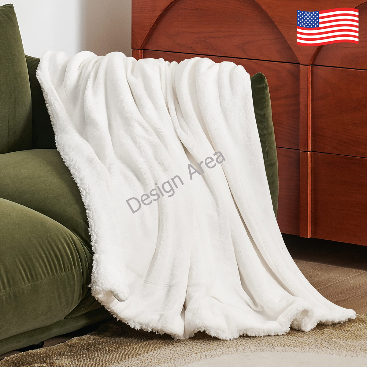 Sherpa Fleece Blanket 50"x60"