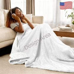Sherpa Fleece Blanket 80"x90"