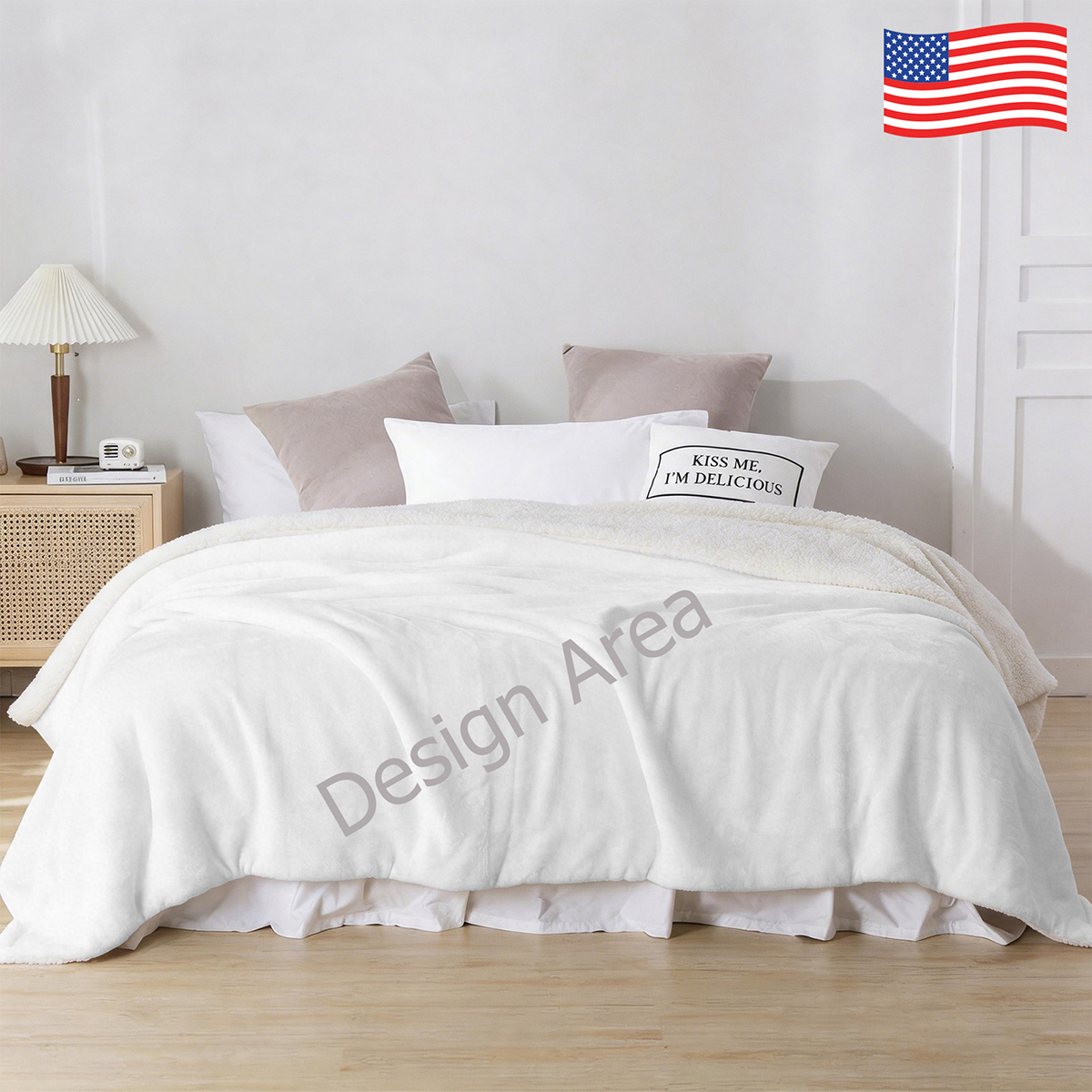 Sherpa Fleece Blanket 90"x108"