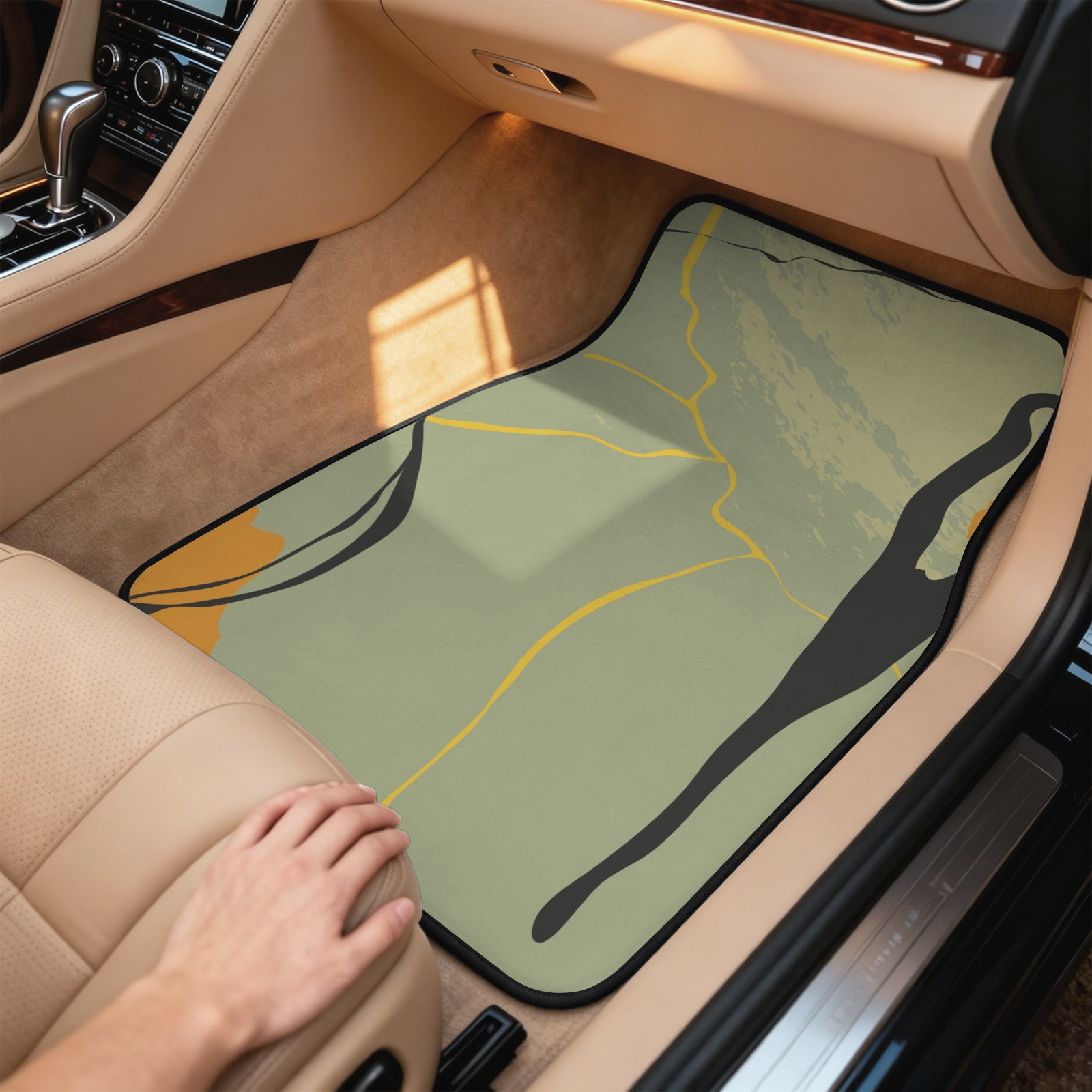 4-Piece Car Floor Mats (Different Designs on Each Mat)