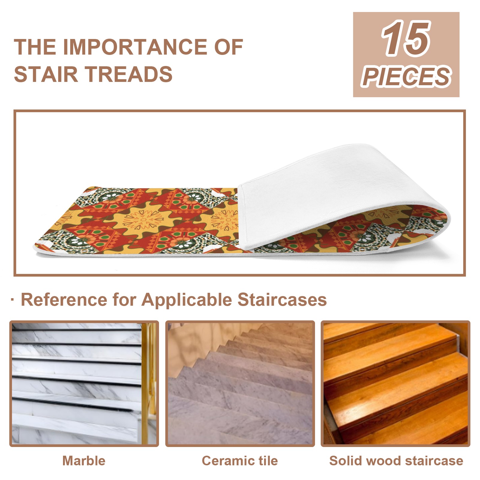 Stair Treads Mat (15 Pieces)