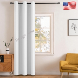 Blackout Fabric Grommet Curtain 52x84inch