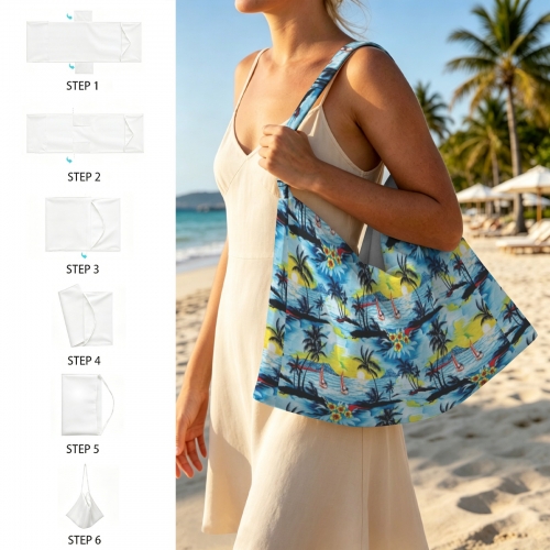 Beach Chair Towel Cover with Side Pockets